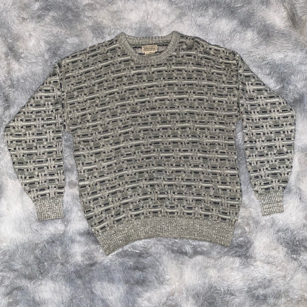 St. John's Bay Men's Textured Gray Sweater